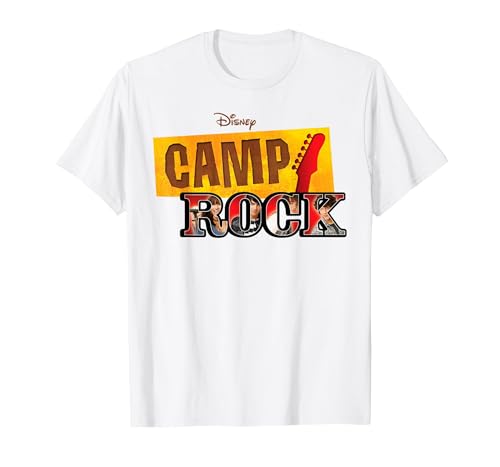 Image of Disney Channel Camp Rock Series Logo T-Shirt, Men, White, 5X-Large
