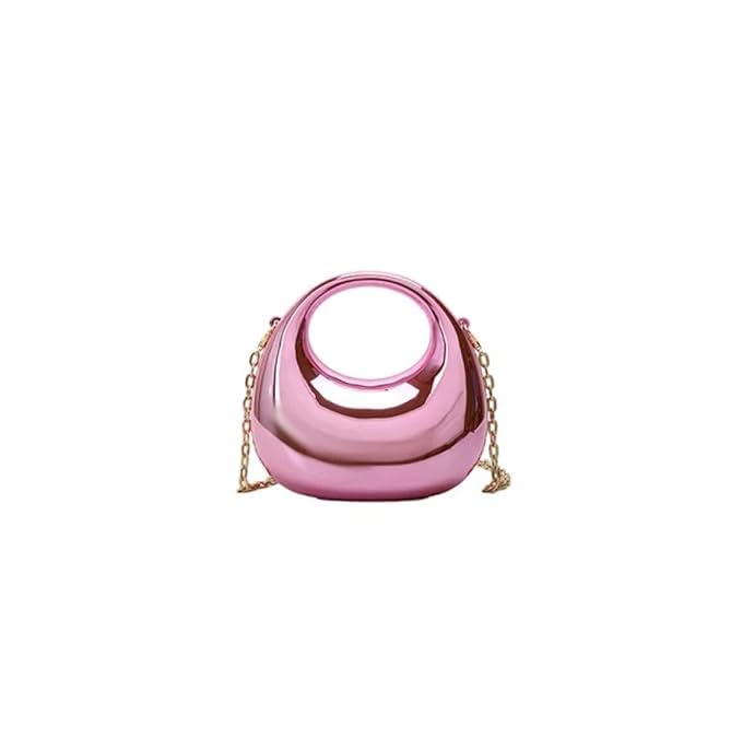 Hrshi Mini Clutch Purse Acrylic Handbag for Women Crossbody Sling Bags with Detachable Chain Strap Glossy Stylish Latest Ladies Girls Small Size Cute Wallet Party Wedding Gift item Baby Pink-picture-54