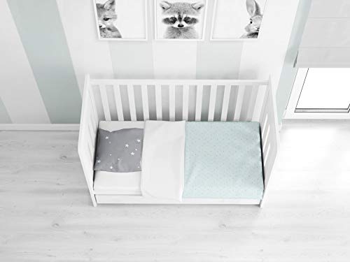 NATURALS Funda nórdica maxicuna Star Mint