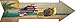 US and New Jersey Flag Flip Flop Novelty Mini Metal Arrow Sign MA-725