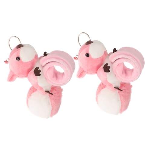 Toyvian 2 Piezas Pulsera Círculo Pop Pulsera Pulseras De Bofetadas Para Pulseras a Presión a Granel Favores De La Fiesta Temática Fotos De Fiesta Pulsera Para Felpa Rosa