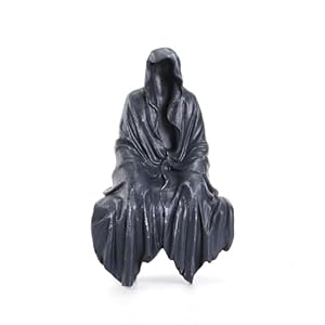 Tabletop Gothic Figurine Grim Reaper Statue - Gothic Spooky Sculpture for Garden or Bookshelf - 5.9 inch Mysterious Resin Dedor - Bookshelf Decor Fantasy. Tabletop Gothic Figurine Grim Reaper Statue Gothic Spooky Sculpture for Garden or Bookshelf 59 inch Mysterious Resin Dedor Bookshelf Decor Fantasy
