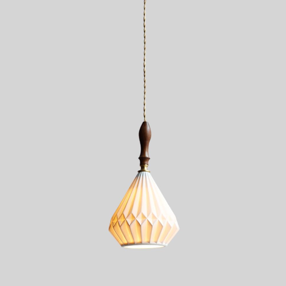 Lámpara colgante para mesita de noche de diseño japonés y minimalista