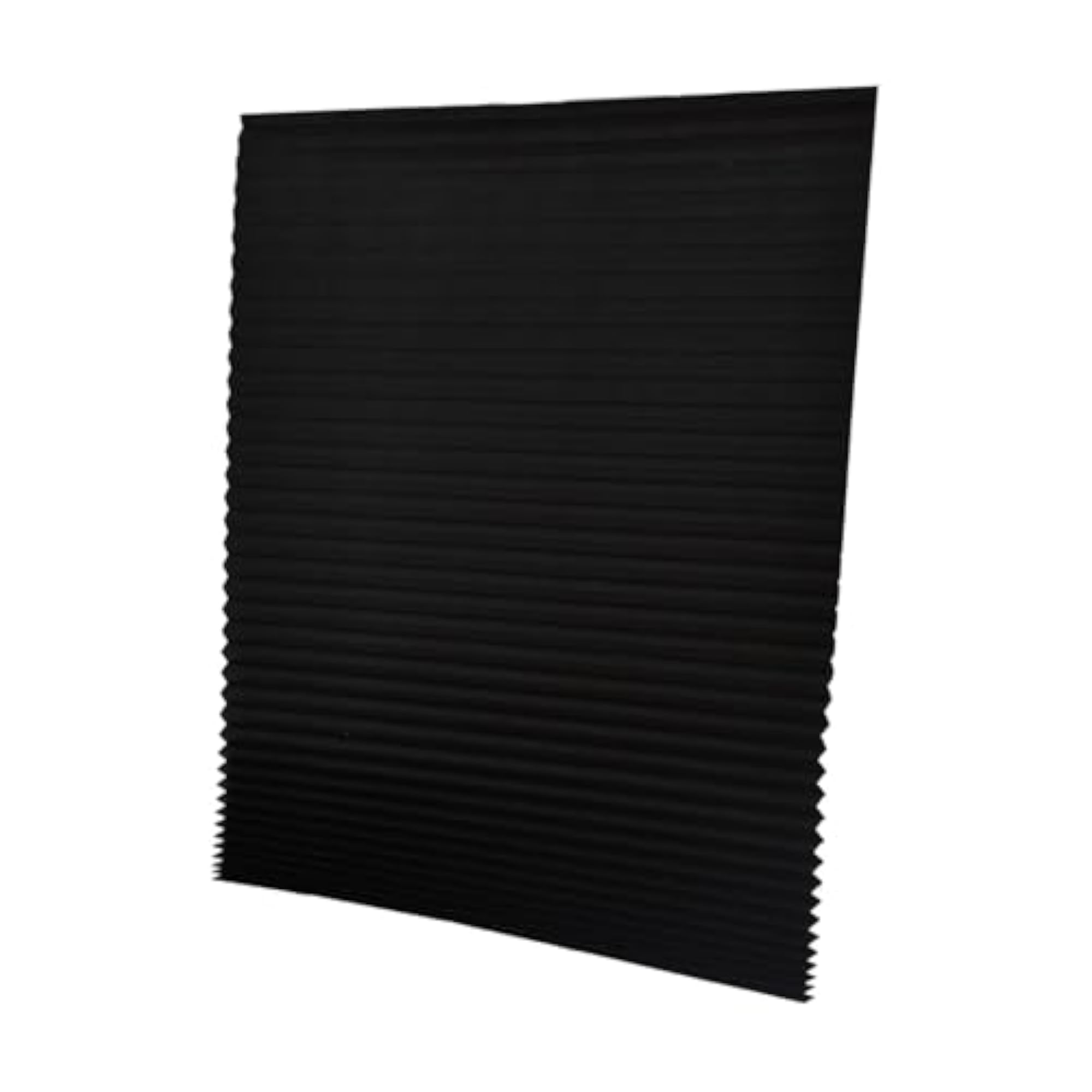 Temporary Window Pleated Shades, No Drill Black XL