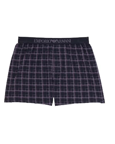 EMPORIO ARMANI Herren Boxer Boxershorts, Check Armani Blue, M