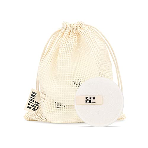 Coton demaquillant lavable - [Lot de 16 ] Disque demaquillant reutilisable en fibre de bambou avec filet de lavage - Nettoie et démaquille en douceur toutes les peaux - Démaquillant yeux zéro déchet Cover