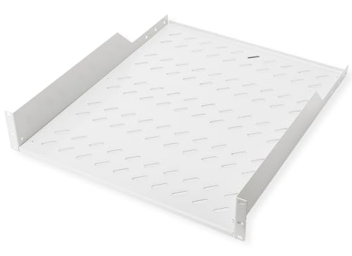 ROLINE Étagère 19 Pouces 2 U 550 T, capacité de Charge 25 kg, Gris