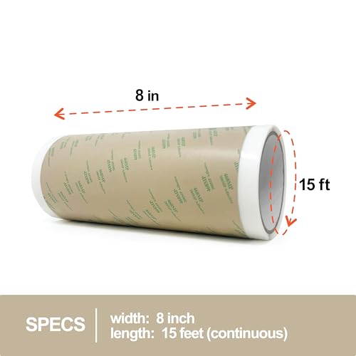 Image of Gizmo Dorks 468MP Double Sided Adhesive Transfer Tape Sheet Roll, 8 inch Width x 15 ft