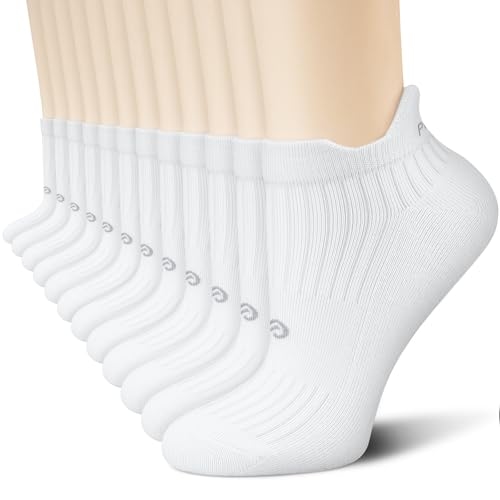 PAPLUS 6 Pairs Running Socks Men and Women - Cushioned Moisture Wicking Anti-Blister Mens ...