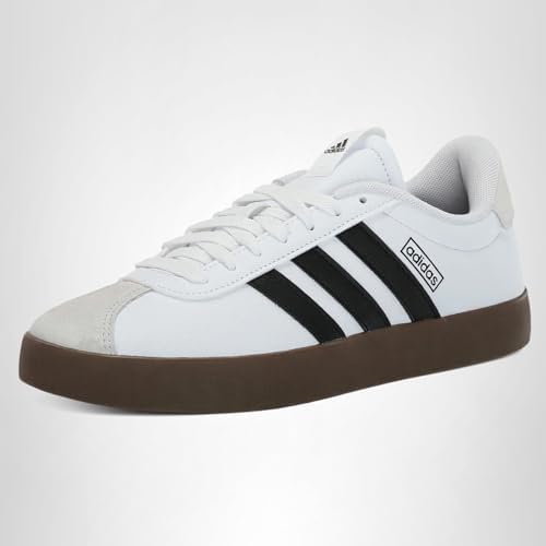 adidas Women's VL Court 3.0 Sneaker White/Black/Grey — view 9