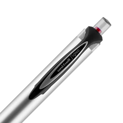 Uni-Ball Impact 207 Bolígrafo Roller Gel Retráctil Tinta Roja miniatura 4