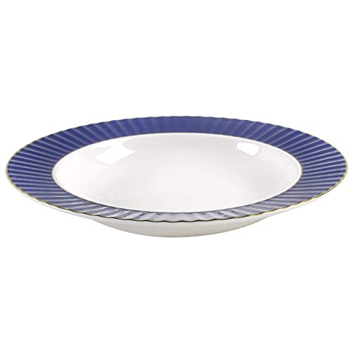 Lenox Navy Pleated Colors Rimmed Bowl, 1.00 LB