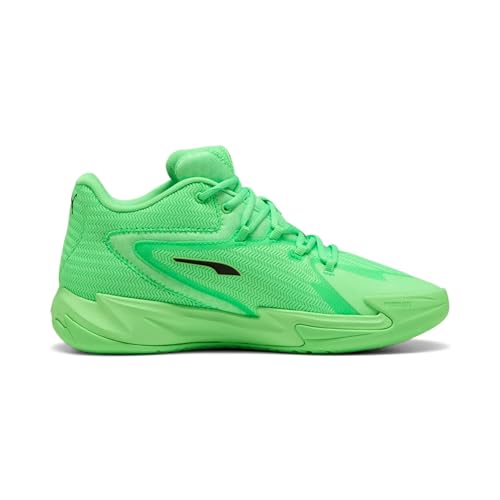 Puma DAGGER Basketballschuhe Unisex-Erwachsene, Green Glimmer-Pure Magenta, 43 EU – Ansicht 2