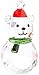Swarovski Rocking Polar Bear, red, Green and Clear Crystal