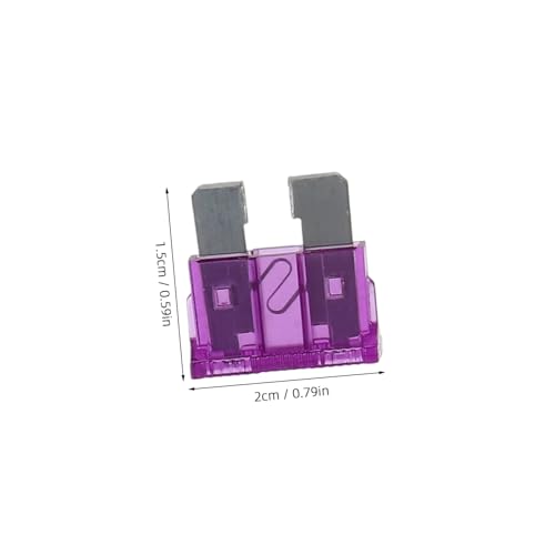 Juego de 50 fusibles mini automotrices para automóvil, kit de repuesto miniatura 2