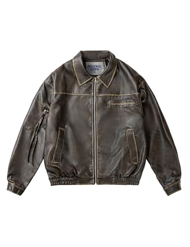 Aelfric Eden Jackets Multi Pocket Faux Leather Cropped Jacket Classic Vintage Comfy Soft Coats 2024 Trendy Outfits