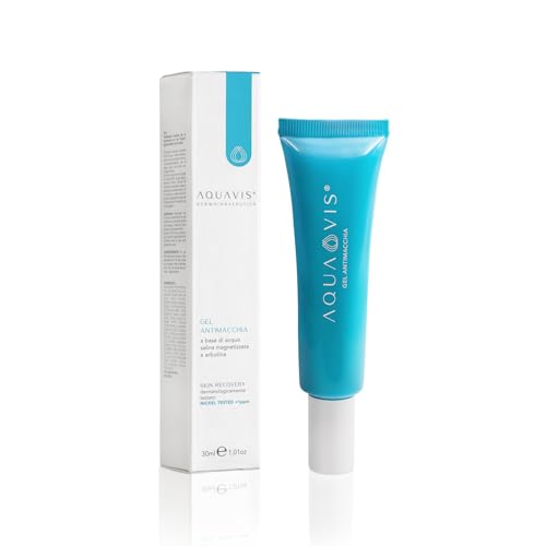 Aquavis® Gel despigmentante antimanchas con Aquavis, arbutina, pantenol, glicina, hoja de aloe vera y proteína de trigo. 30 ml