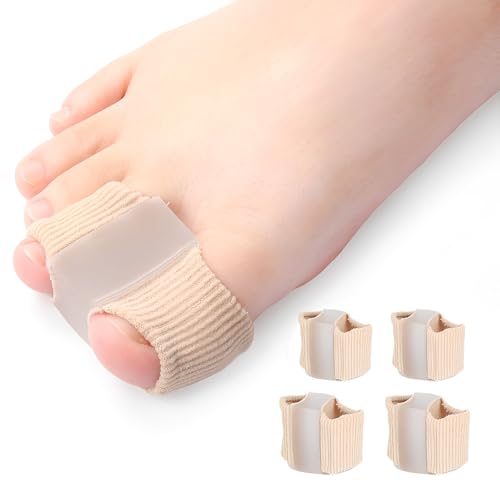 JYXNU 4 Pièces Séparateurs d'Orteils, Orthese Hallux Valgus, Ecarteur Orteil Double pour orteils qui se chevauchent, Correcteurs D'orteils en Gel, Correcteurs D'orteils, pour hommes et femmes