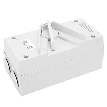 Waterproof Isolator Switch, 3P Isolator Switch IP65 Electricity Use with Accessories Isolator Switch, 20A/35A/63A for Laboratory Equipment Industrial Instrument(CF-3P35A)