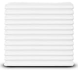 White Pillowcases, Standard Size, T-180 Percale, 12-Pack