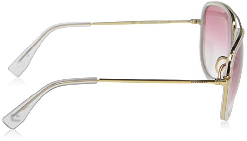 Converse Women's H096 Aviator Sunglasses, Matte Crystal, 60 mm3