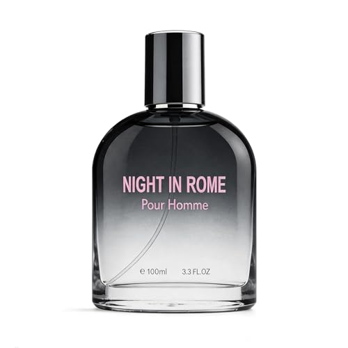 Image of AFLUXE Night In Rome Pour Homme Eau de Toilette for Men, Modern Woody Aromatic Cologne, Long Lasting Mens Perfume, 3.3 fl oz (100 ml)