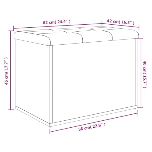 Banc de rangement avec coussin epais et coffre 110kg - 3