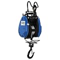 FIPINIXK Portable Winch, Electric Hoist with Remote Control and 1800W Copper Motor Electric Winch for Lifting Cranes Pilasters Single Columns 1102 LBS Lifting Capacity w/Hook&Long Steel Wire