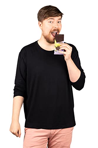 Feastables MrBeast Almond Chocolate Bars - Made with Organic Cocoa. Plant Based with Only 5 Ingredients, 10 Count