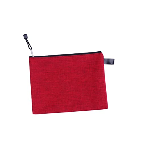 Artibetter 10個 防水オックスフォード製ジッパーバッグ 耐久性ある書類収納ポーチ 軽量携帯用オフィスファイルケース ランダ ランダムカラー