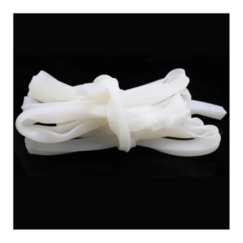 Tira de sellado de silicona en forma de U de 1 m, junta sólida blanca suave, for ventana, puerta de coche, ducha, borde de vidrio sin marco, burlete protector (15 x 20 x 20 mm)(8 x 12 x 14 mm)