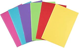 24-Pack Blank Notebooks in 6 Colours, Unlined Writing Journals, 21 x 13 cm