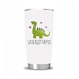 Hasdon-Hill Lickalottapus Tumbler with Lid and Straw, Lesbian Pride Stainless Steel Vacuum Insulated Travel Coffee Mug, LGBT Birthday Gifts 20 oz