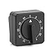 Produktbild Anseom Mechanischer Eieruhr, Küchentimer, 60 Minuten Küchenuhr mit Lauter Alarm für Sport Büro, Praktischer Countdown Küchenwecker, Quadrat Küchenwecker für Lernen, KüChe, Backen (Schwarz)