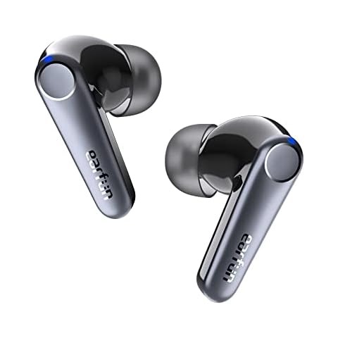 EarFun Air Pro 3 Noise Cancelling Earbuds, Qualcomm® aptX™ Adaptive Sound, 6 Mics CVC 8.0 ENC, Bluetooth 5.3 Earbuds, Multipoint Connection, 45H Playtime, App Customize EQ, Wireless Charging Cover