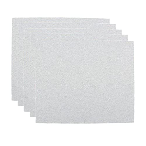 F Fityle 5pcs Wet and Dry Sandpaper Assorted 120/150/180/240/320/400/600/800/1000 Grit for Automotive Sanding, White, 120 Grit