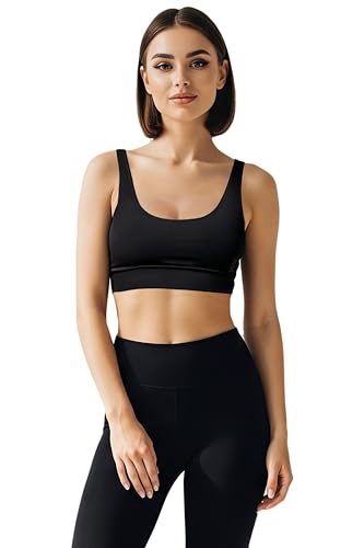 Women's Activewear Set - High Print Leggings and Bra - Stretchy Polyester Blend3