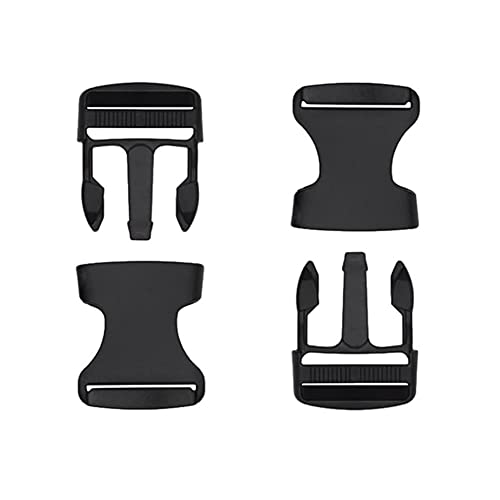 KOMUNJ 2 Pack Double Side Release Schnallen Steckverschluss, Kunststoff Klickverschluss, Klippverschluss, Steckschnallen für 32 mm breite Gurtbänder, Rucksack Gurtschnalle, Steckschließe Gurt Cover