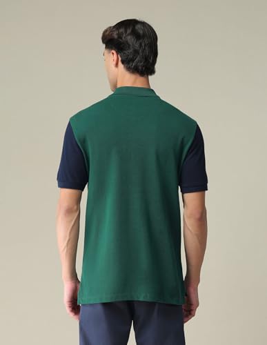 Image of U.S. POLO ASSN. Solid Slim Fit Polo T Shirts for Men - 100% Cotton, Half Sleeves Mens Tshirt