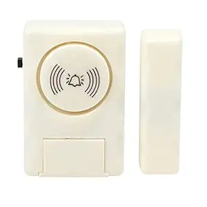 smars Plastic Wireless Door Window Open Alert Alarm Home Security System Siren | cream