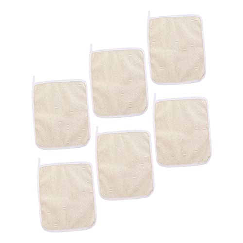 Ipetboom 6pcs Exfoliating Body Scrub Towels Durable Nylon Back Scrubbers for Dead Skin Removal for Daily and Deep Cleaning