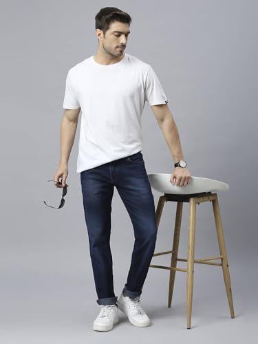 Image of Blue Jeans for Men Regular Fit - Cotton Jeans Pant for Men, Regular Denim Jeans for Boys - Light Fade Jeans for Men