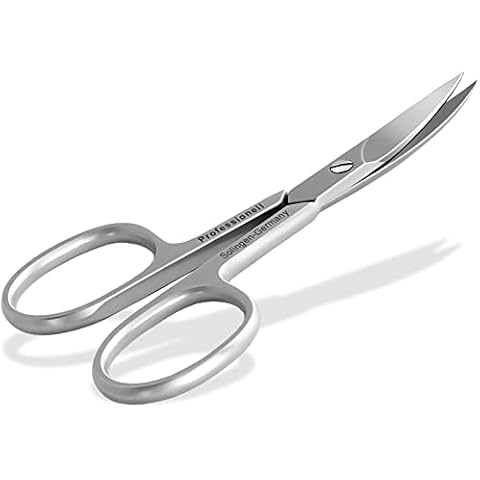 Nagelschere aus Solingen mit einseitiger Mikroverzahnung Made in Germany Edelstahl Rostfrei Fußnagelschere mit Extra Scharfer und leicht gebogener Schnittfläche für Maniküre und Pediküre 9,5 cm Cover