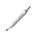 Produktbild COPIC Sketch Marker Typ C - 8, cool gray No. 8, professioneller Pinselmarker, mit einer Super-Brush-Spitze und einer Medium-Broad-Spitze