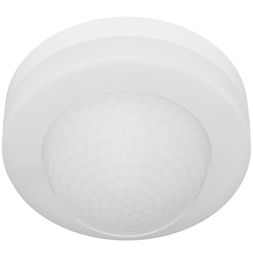 Oktaplex Jim Bewegungsmelder Decke 360° PIR-Sensor 10m Reichweite Aufputz Bewegungssensor Innen weiß Motion Sensor LED geeignet
