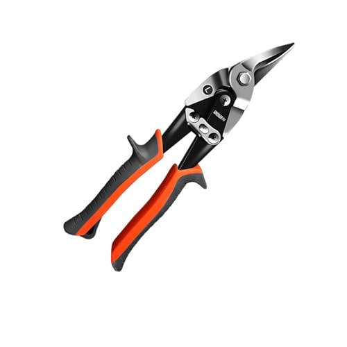 AVIMYA Aviation Scissor Tin Snips Metal Sheet Cutting Snip Cutter Multi-Directional Scissors Industrial Professional Hand Tool (Color : 10 inch Left Bend)