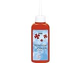 kreul 40205 - window color clear red 80 ml, pittura per vetri a base d'acqua, con superficie liscia e cristallina, adatta per superfici come vetro, specchi e piastrelle