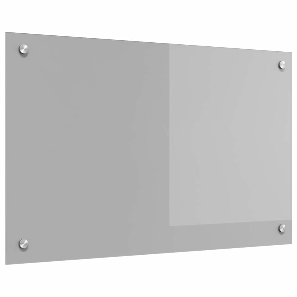 Solivagant Küchenrückwand Hellgrau 80 x 50 cm Gehärtetes Glas, Küche Esszimmer,Küchenhelfer -utensilien, 6.75 kg-42001230