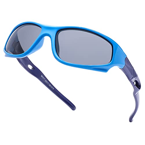 Pro Acme Tr90 Unbreakable Polarized Sports Sunglasses For Kids Boys And Girls (Baby Blue) #TOP2