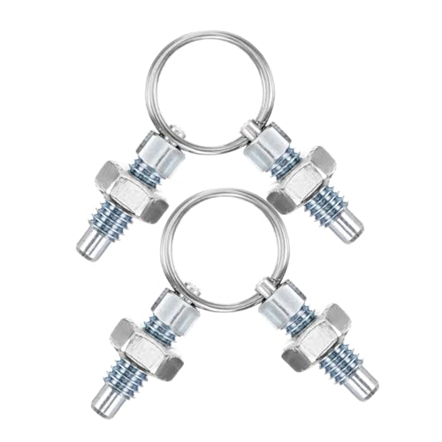 Alipis 4piezas Émbolo De Resorte Con Pasador De Espiga Electroado Azul Para Gabinetes y Equipos Industriales Pasador De Resorte Émbolo De Indexación